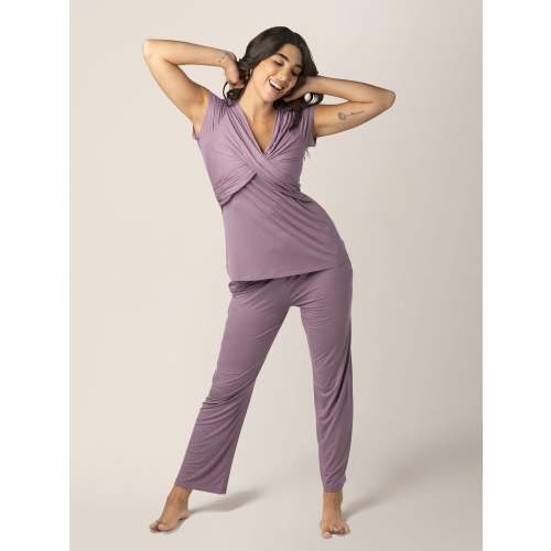 Kindred Bravely Davy Maternity & Nursing Pajama Set | Dusty Mauve