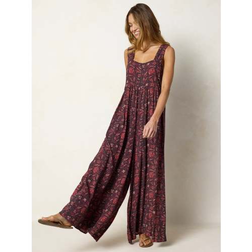 Tricia Jumpsuit - Brown Rust Floral – Natural Life