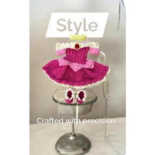 Princess Aurora The Sleeping Beauty Baby Outfit Crochet Handmade customized for birthday halloween costume baby shower
