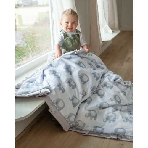 Ele-Fun Silver Plush Blanket