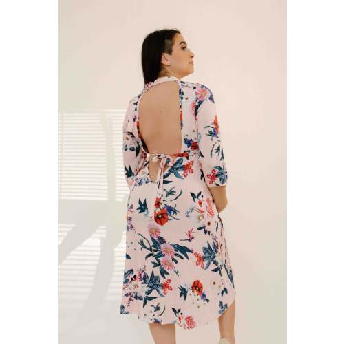 Lila Labor & Postpartum Gown in Blush Floral