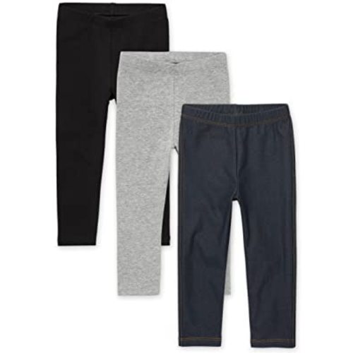 The Children's Place Baby Girls' and Toddler Leggings 3-Pack