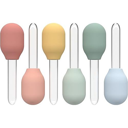 Inspire My Play 6 x Pastel Liquid Droppers For Kids Crafts - Sensory Play Pipettes for Kids - Sensory Play Toys and Accessories