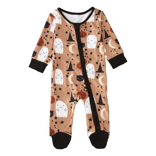adviicd Baby Boys Jumpsuits Baby Kids Long Sleeve Romper Jumpsuit Sets Clothes (Khaki,3-6 Months)