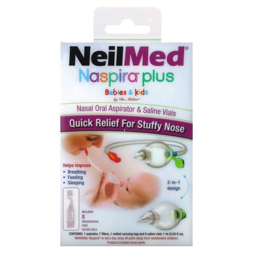 NeilMed Naspira Plus Nasal Oral Aspirator, 1 Count