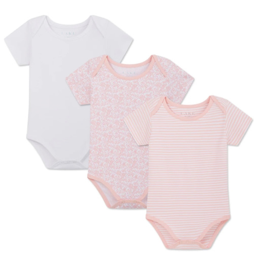 LAKE | Baby | Pima Cotton Pajamas | English Rose Baby Bodysuit Bundle