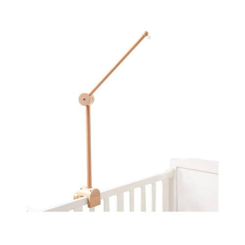 Baby Crib Mobile Arm - Wooden Baby Mobile Crib Holder Height Adjustable for Hanging Baby Crib Attachment for Nursery Decor
