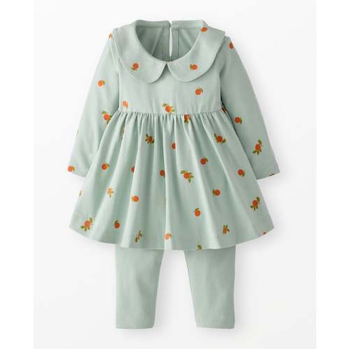 Baby Long Sleeve Collared Dress & Leggings Set | Hanna Andersson