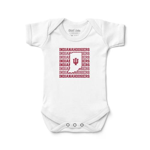 Indiana Hoosiers Retro Logo Baby Bodysuit | Official NCAA Licensed Infant Bodysuit