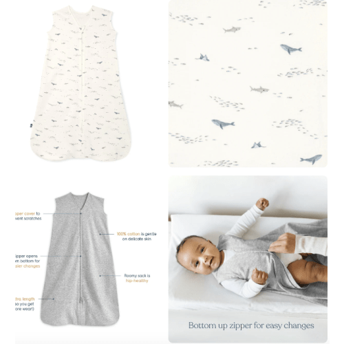 Ocean Life Cotton Sleep Sack | Small | HALO