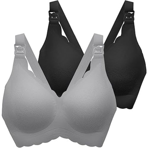 Nursing Bras for Breastfeeding, Seamless Ultra Comfort Maternity Bra, Natural Shape Pregnancy Bras for Women