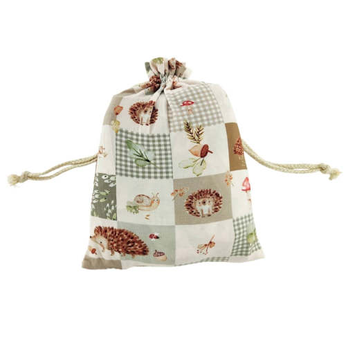 Hedgehog Patchwork Bamboo Crib Sheet