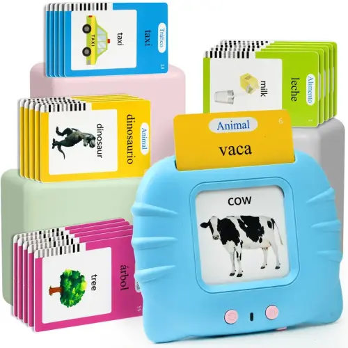 Bilingual Talking Flash Cards Toy – 224 Words English & Spanish - TikTok Shop
