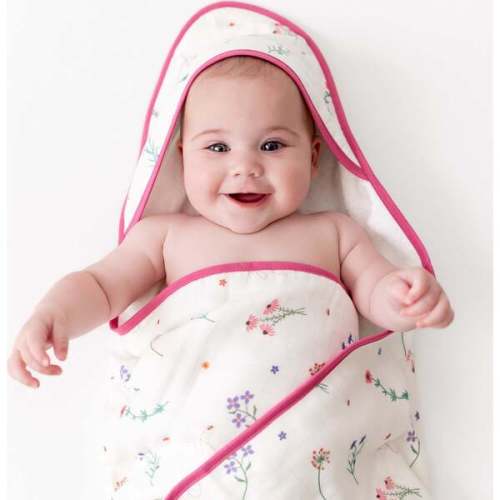 Wildflowers Hooded Towel Set - Bamboo Little | Maisonette