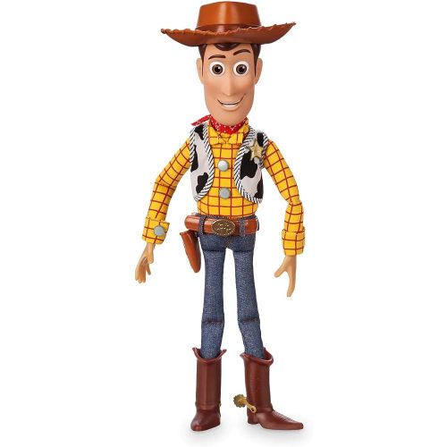 Disney Store Official Sheriff Woody Talking Action Figure from Toy Story, Features Sounds and Phrases from the Movies, Interacts with Other Figures and Toys