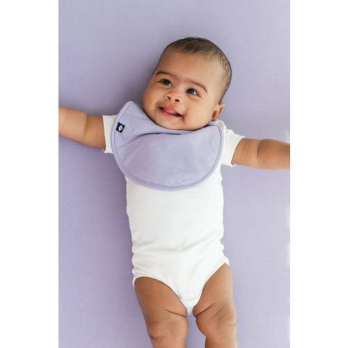 Taro Purple Cushy Bib | Snap Closure | Kyte Baby