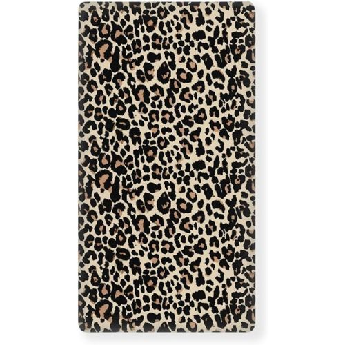 Brown Leopard Baby Crib Sheets for Boys Girls Animal Print Fitted Crib Sheet for Standard Crib and Toddler Mattress Animal Skin Baby Mattress Sheets Toddler Bed Sheet 52x28x8 in