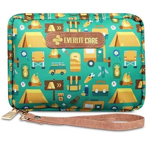 EVERLIT Care Rescue Pack | Family-Friendly First Aid Kit for Kids with 200 Pcs Medical Supplies | Travel-Friendly Compact Storage Bag for Home, Car, Travel, Camping, Adventure (Camping)