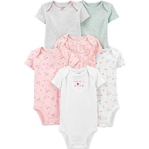 Simple Joys by Carter's Baby-Girls 6-Pack Short-Sleeve Bodysuit