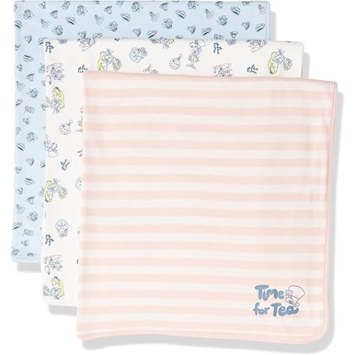 Amazon Essentials Disney | Marvel | Star Wars Unisex Babies' Swaddle Blankets, Pack of 3