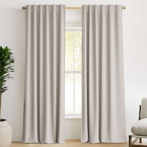 Latitude Run® Blackout Curtains Thermal Insulated Window Treatment Panels Room Darkening Blackout Drapes for Living Room Back Tab/Rod Pocket Bedroom Draperies 2 Panels & Reviews | Wayfair