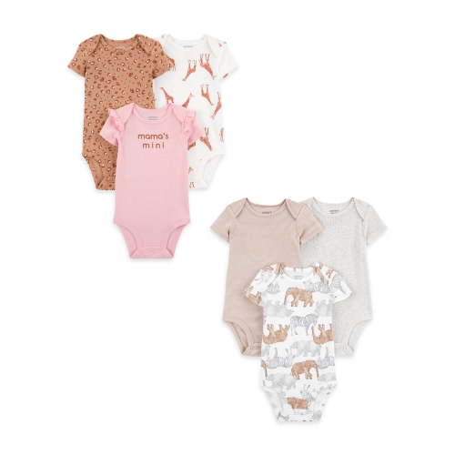 Carter's Child of Mine Baby Girl Bodysuits, 6-Pack, Sizes Preemie-18 Months