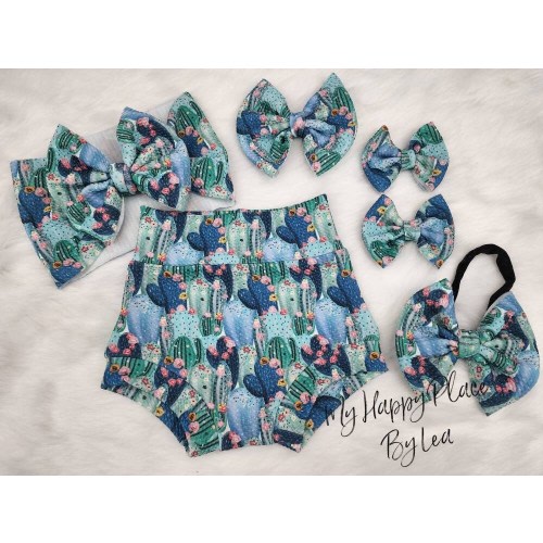 Cactus Bummies with Skirt: Baby/Toddler Shorts
