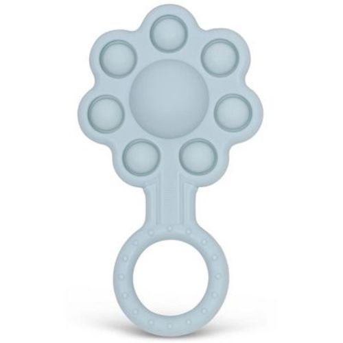 Silicone Baby Pop-it Flower Rattle - Engage Your Baby's Senses with Vibrant Colors and Popping Delight with Sensory Teething Fun (MultiColor)