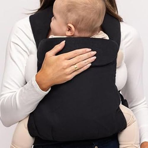 WildBird - Aerial Buckle Carrier - 2-24 Months - Large (L-4XL) Raven - Front or Back Carry - Cross Straps, Lumbar Support, Headrest - Hip Healthy - Baby Carrier - Baby Essentials - New Mom Gifts