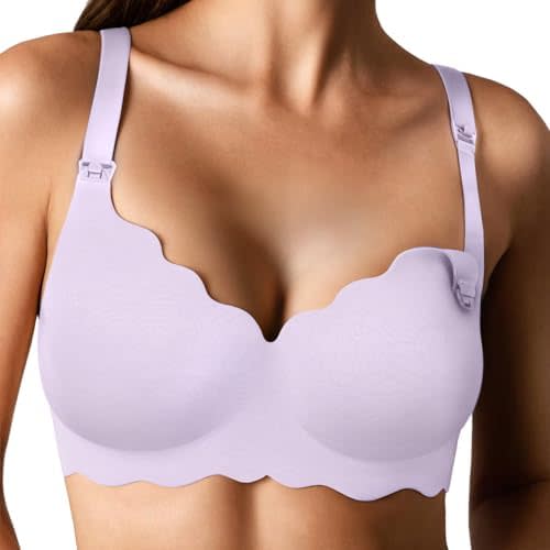 Gailife Floral Nursing Bras for Breastfeeding Comfort Maternity Bras for Pregnancy Seamless Bralettes with Extra Extender