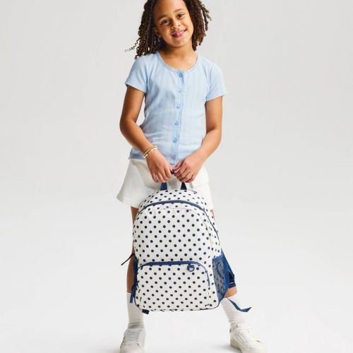 Girls' Short Sleeve Pointelle Lace Trim Button-Down T-Shirt - Cat & Jack™ Blue S