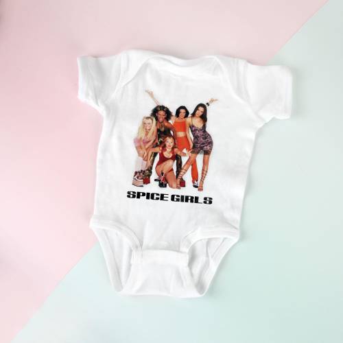 Spice Girls Spice World vintage tee onesie | Vintage Concert Tee, 90's Merch, Baby gift | Custom Personalization