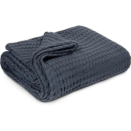 Waffle Baby Blanket Cotton Soft Breathable Swaddle Blanket for Nursery, Stroller & Crib Blanket - Receiving Blankets for Boys & Girls Gender Neutral Toddler Blanket