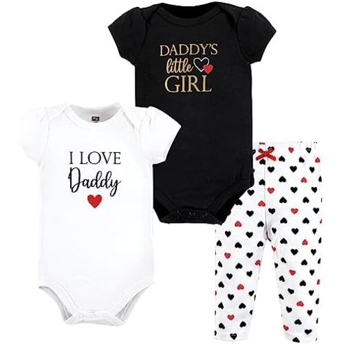 Hudson Baby Unisex Cotton Bodysuit and Pant Set