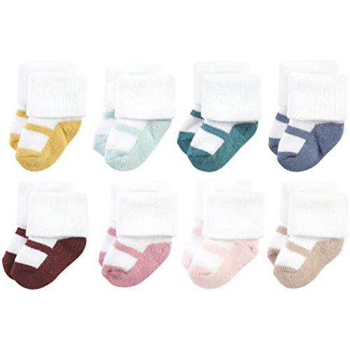 Hudson Baby Baby 8-pack Cotton Rich Newborn and Terry Socks