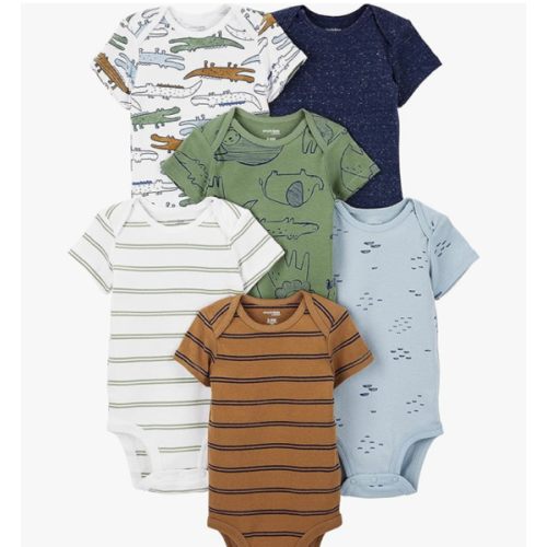 Simple Joys by Carter's Baby Boys' 6-Pack Short-Sleeve Bodysuit