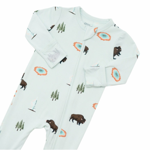 Kyte BABY Zippered Footie in Yellowstone