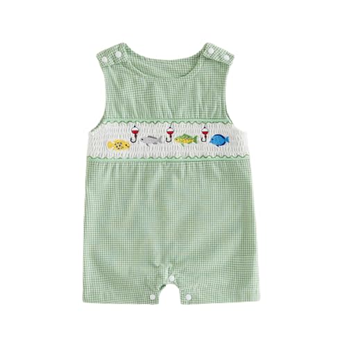 Kavousa Newborn Baby Boy Pumpkin Outfit Infant Smocked Jumpsuit | Newborn Baby Boy Pumpkin Outfit Turkey Embroidery Smocked Jumpsuit Infant Halloween Thanksgiving Outfit