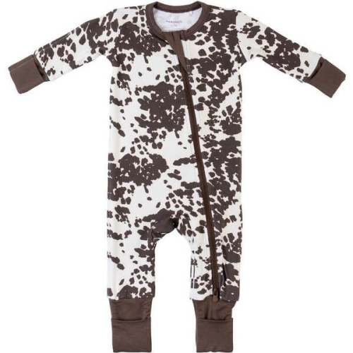 Baby Bamboo Pajamas W/ DreamCuffs®, Cow - Dreamland Baby | Maisonette