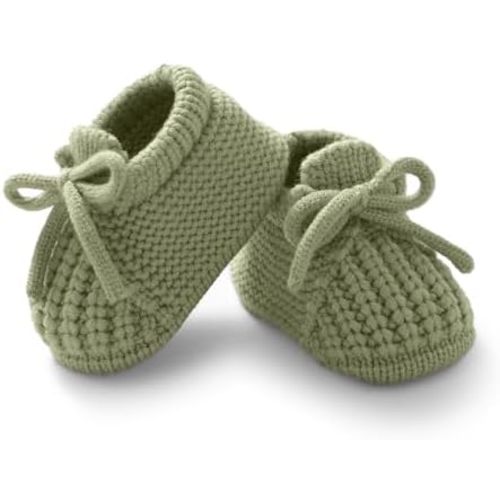 DovFanny Baby Booties Newborn Baby First Shoes Cozy Warm Knit Soft Booties for Toddler Infant Boy Girl