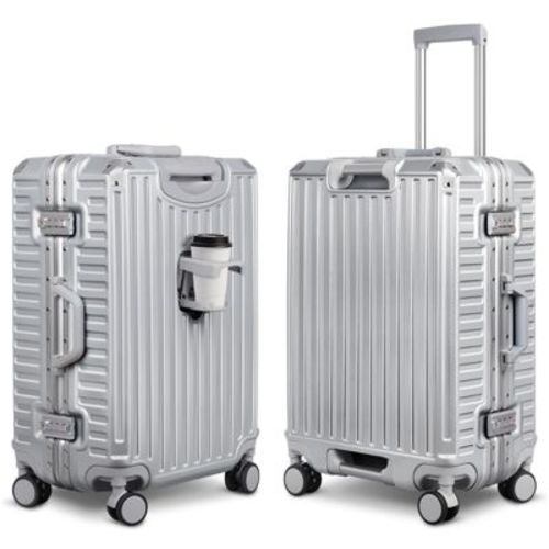 Holiday Travel Premium ABS+PC Hardshell Spinner Luggage with Aluminum Frame, TSA Lock – Black Friday & Christmas Deal