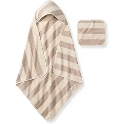 Burt's Bees Baby Hooded Woven Terry Towels Organic Cotton, Unisex Bath Essentials, Soft Nursery Towel for Infants, Toddlers, Kids