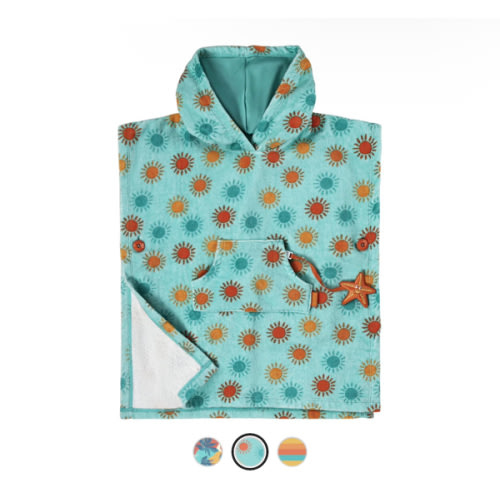 Kid's Hooded Beach Poncho | Certified UPF 50+ – UV Skinz®