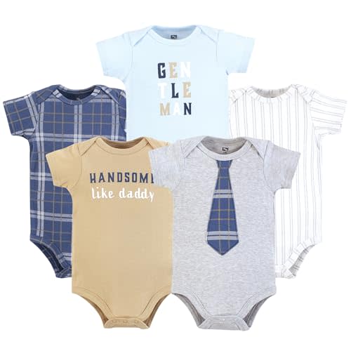 Hudson Baby Unisex Baby Cotton Bodysuits 5-pack