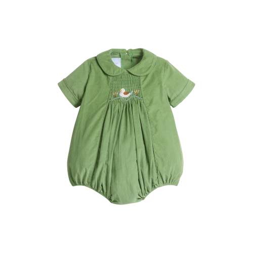 Chest Smocked Bubble - Mallard
