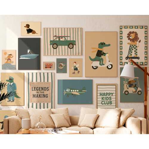 100 Printable Animal Wall Art Bundle Nursery Prints Kids Room Decor Baby Boy Girl Posters Playroom Decor Animal Car Printable Art Set