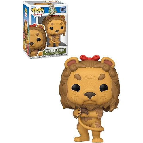 Funko POP! Movies: The Wizard of Oz - Cowardly Lion - 1/6 Odds for Rare Chase Variant - Metallic - Collectable Vinyl Figure - Gift Idea - Official Merchandise - for Kids & Adults - Movies Fans