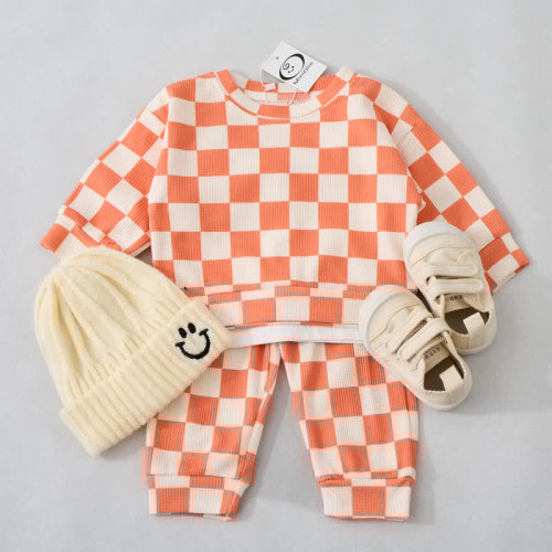 Baby Toddler Checkerboard Waffle 2-piece Set