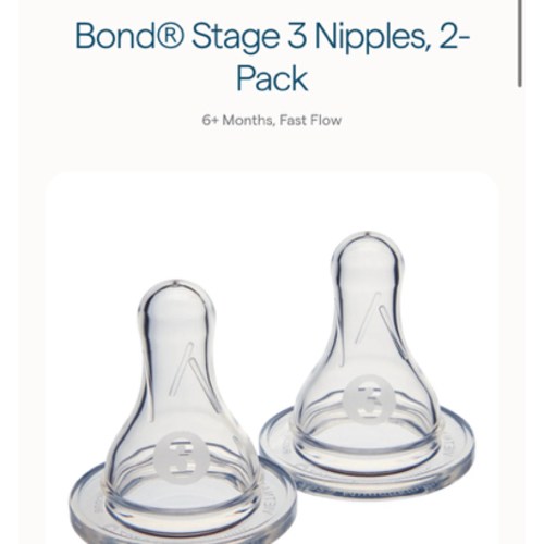 Bond® Bottle Nipples, 2-Pack | Munchkin