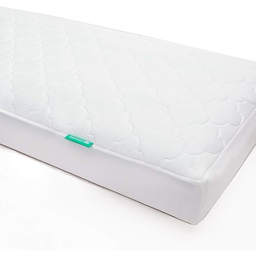 Newton Baby Waterproof Crib Mattress Pad, Breathable - 1 Pack | Crib Mattress Protector, Waterproof, Breathable, Quilted Comfort Layer, Universal Fitted Skirt, Machine Washable, 1 Pack